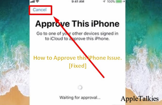 Cancel the warning of approve iPhone 