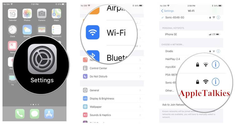 iPhone not connecting to wifi 