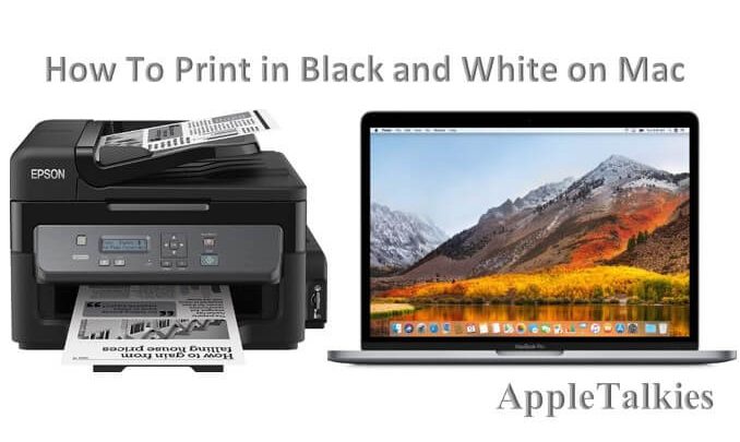 How to Print in black and white on mac - A Guide by Apple Talkies