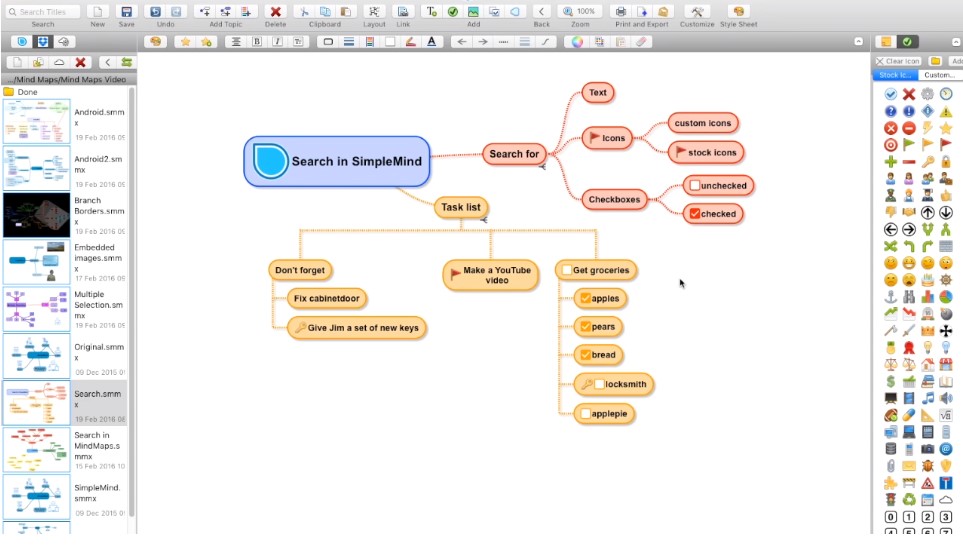 SimpleMind Mind Mapping App