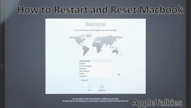 How to reset macbook air and restart macbook