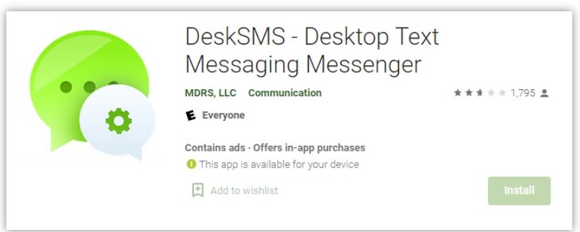 Desk SMS Device
